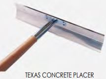 [PACLITE BT009989] Rateau à béton "Texas concrete placer" 495 mm x 115 mm
