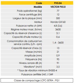 PLAQUE VIBRANTE 66 kg PC60 spéciale location (copie)