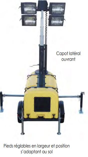 MAT d'éclairage PL4000 mobile