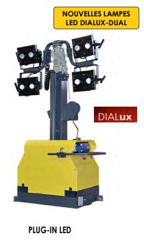 Connexion X-trail pour connexion en série des mât d'éclairage