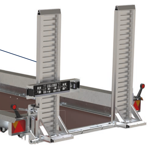 Option rampe alu pour remorque série BAU