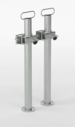 Paire de béquilles légères pour remorque