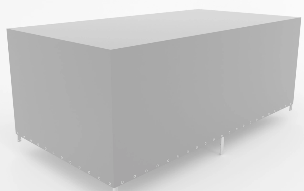 Bâche haute 150 cm pour remorques plateau GT