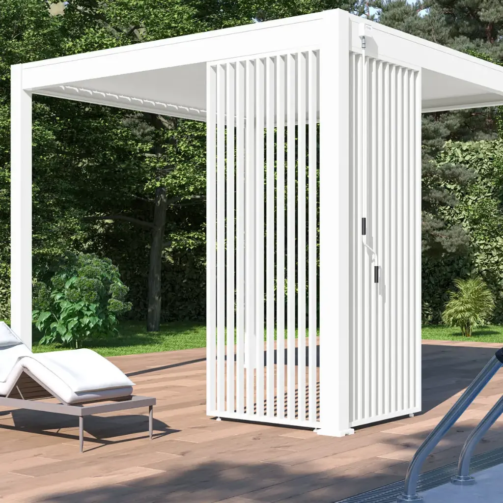 Panneau brise vue Neo — à ventelles verticales pour pergola bioclimatique