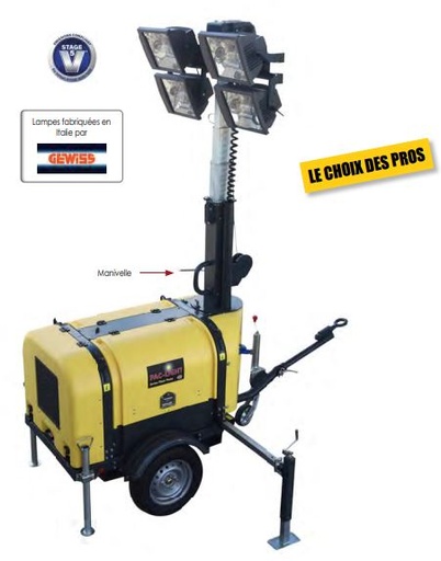 [PACLITE PL4000W-50HZ] MAT d'éclairage PL4000 mobile manuel