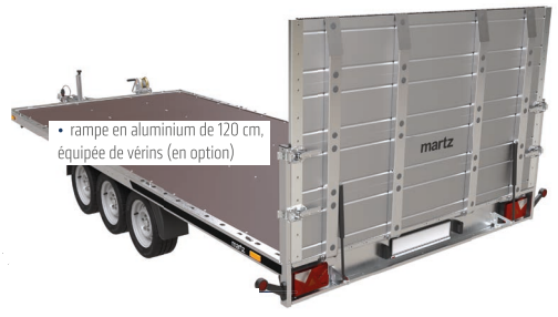 Option hayon en alu pour remorque Universal