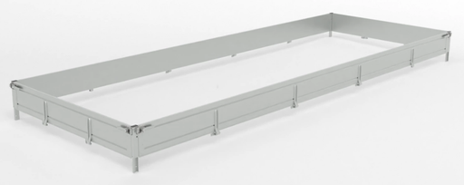 Option ridelles en aluminium ht 30 cm pour remorque plateau GT